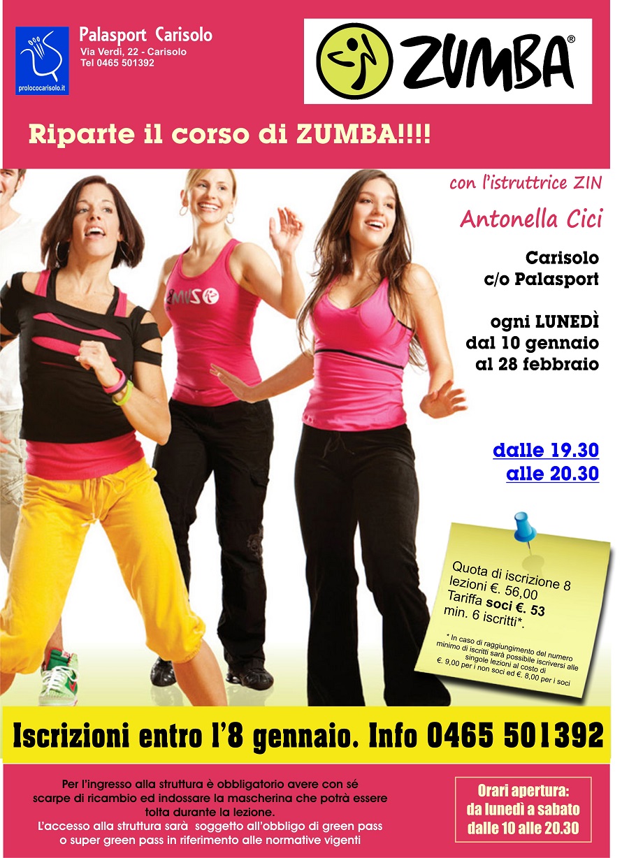 Corso Di Zumba Al Palasport Di Carisolo Campane Di Pinzolo It